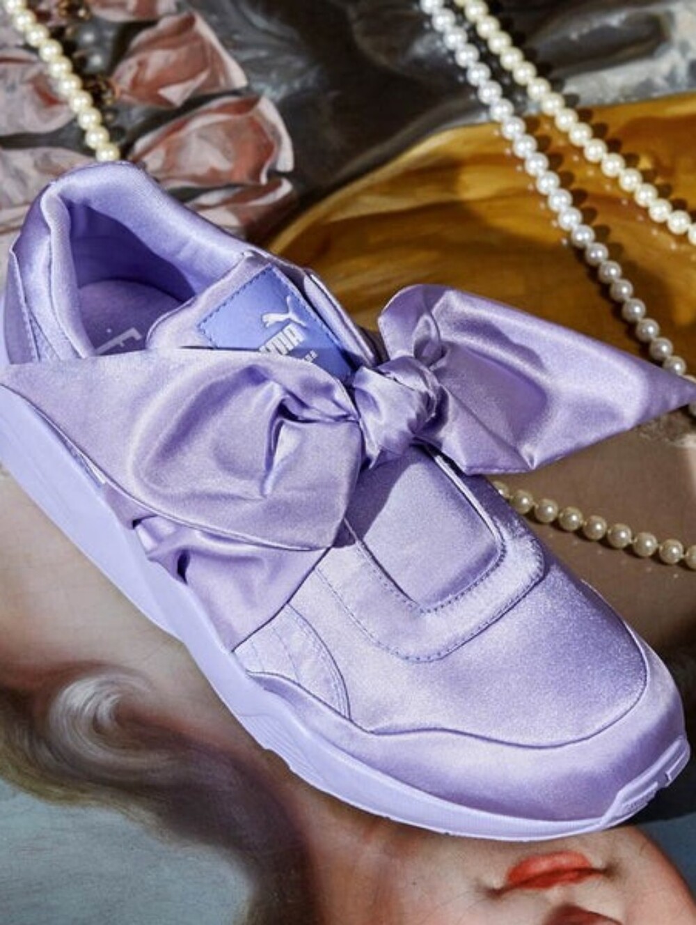 PUMA RIHANNA FENTY BOW SNEAKERS Purple